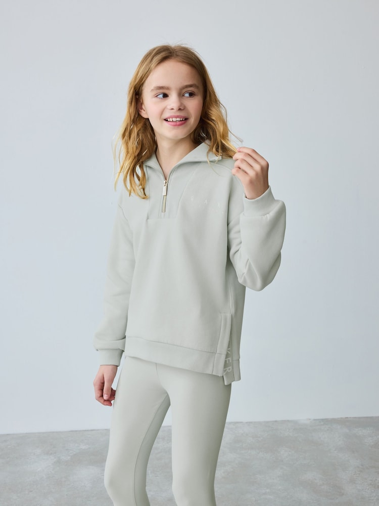 Baker by Ted Baker Grey Half Zip Neck Sweat and Legging Set - Image 5 of 16