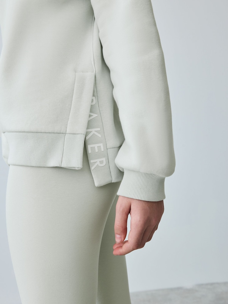 Baker by Ted Baker Grey Half Zip Neck Sweat and Legging Set - Image 8 of 16