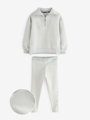 Baker by Ted Baker Grey Half Zip Neck Sweat and Legging Set - Image 9 of 16