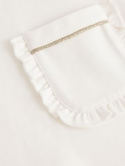 Baker by Ted Baker Cream Pocket Frill Detail Dress - Image 5 of 5