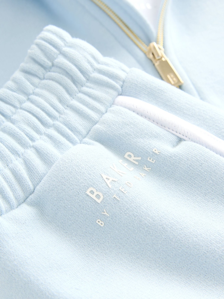 Baker by Ted Baker Blue Zip Through Hoodie and Joggers Set 3 Piece - Image 15 of 15