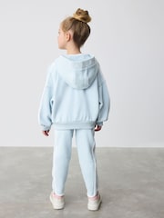 Baker by Ted Baker Blue Zip Through Hoodie and Joggers Set 3 Piece - Image 2 of 15