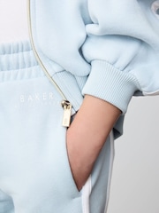 Baker by Ted Baker Blue Zip Through Hoodie and Joggers Set 3 Piece - Image 5 of 15