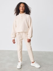 Baker by Ted Baker Cream Straight Leg Zip Through and Joggers Set - Image 1 of 14