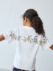 Baker by Ted Baker Navy Floral Print T-Shirt and Leggings Set - Image 5 of 10