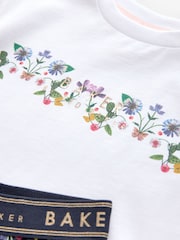 Baker by Ted Baker Navy Floral Print T-Shirt and Leggings Set - Image 8 of 10