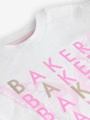 Baker by Ted Baker Frill Shoulder 100% Cotton T-Shirts 3 Pack - Image 7 of 9