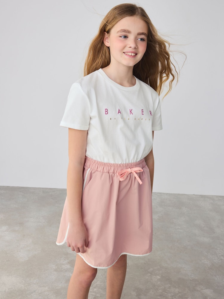 Baker by Ted Baker Cargo Mockable Pink/White Dress - Image 4 of 11