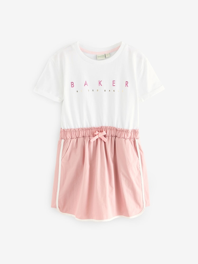 Baker by Ted Baker Cargo Mockable Pink/White Dress - Image 8 of 11