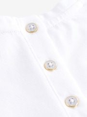 Baker by Ted Baker 2 Piece Blue Denim Embroidered Dungaree and T-Shirt Set - Image 11 of 15