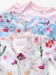 أزرق/وردي - حزمة من 3 قطع ملابس نوم من القطن 100% من Baker by Ted Baker - صورة 6 من 8