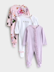 Baker by Ted Baker 100% Cotton Sleepsuits  3 Pack - Image 1 of 7