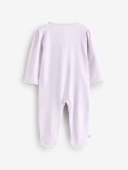 Baker by Ted Baker 100% Cotton Sleepsuits  3 Pack - Image 3 of 7