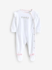 Baker by Ted Baker 100% Cotton Sleepsuits  3 Pack - Image 5 of 7