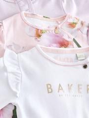 Baker by Ted Baker 100% Cotton Sleepsuits  3 Pack - Image 6 of 7
