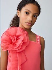 Baker by Ted Baker Coral Pink Corsage Jumpsuit - Image 3 of 8