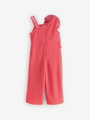Baker by Ted Baker Coral Pink Corsage Jumpsuit - Image 6 of 8