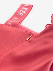 Baker by Ted Baker Coral Pink Corsage Jumpsuit - Image 8 of 8