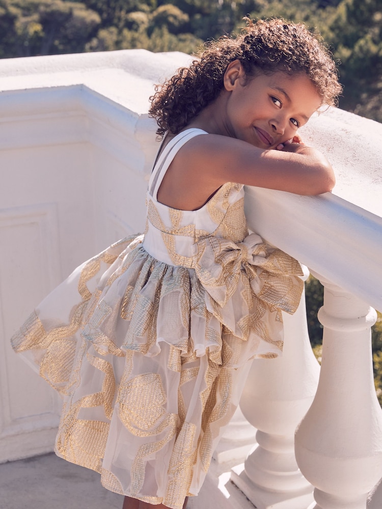 Baker by Ted Baker Or/Blanc Noeud Occasion - Image 6 of 10