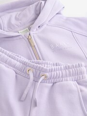 Baker by Ted Baker Purple Back Print Zip-Through Hoodie and Jogger Set - Image 12 of 13