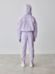 Baker by Ted Baker Purple Back Print Zip-Through Hoodie and Jogger Set - Image 2 of 13
