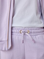 Baker by Ted Baker Purple Back Print Zip-Through Hoodie and Jogger Set - Image 8 of 13