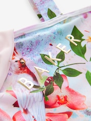 Baker by Ted Baker Pink Floral Bow Shoulder Swimsuit - Image 4 of 5