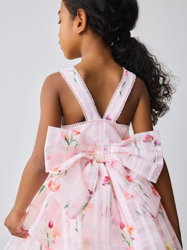 Baker by Ted Baker Floral Burnout Cross Back Dress - Image 2 of 14