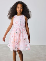 Baker by Ted Baker Floral Burnout Cross Back Dress - Image 3 of 14