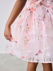 Baker by Ted Baker Floral Burnout Cross Back Dress - Image 5 of 14