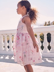 Baker by Ted Baker Floral Burnout Cross Back Dress - Image 8 of 14