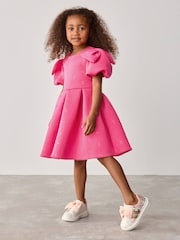 Baker by Ted Baker Bow Sleeve Embossed Scuba Dress - Image 2 of 11