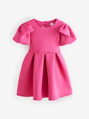Baker by Ted Baker Bow Sleeve Embossed Scuba Dress - Image 7 of 11