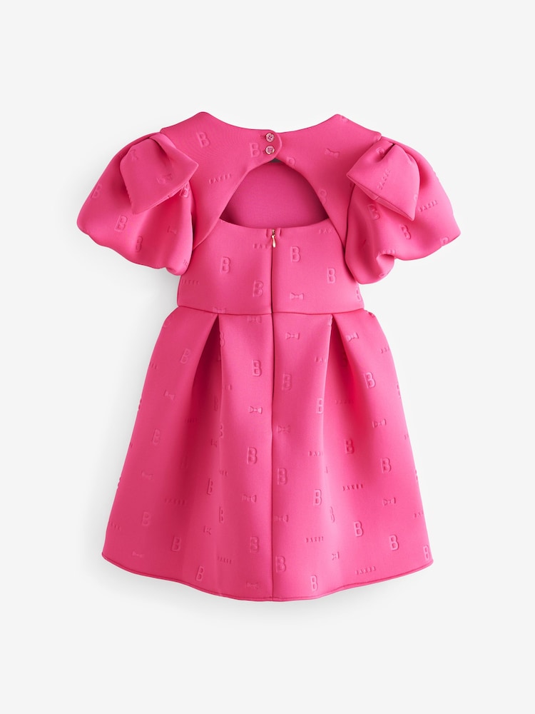 Baker by Ted Baker Bow Sleeve Embossed Scuba Dress - Image 8 of 11