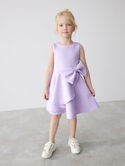 Baker by Ted Baker Bow Detail Embossed Scuba Dress - Image 2 of 13