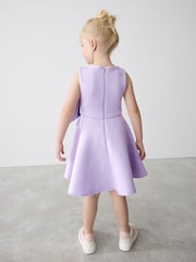 Baker by Ted Baker Bow Detail Embossed Scuba Dress - Image 4 of 13