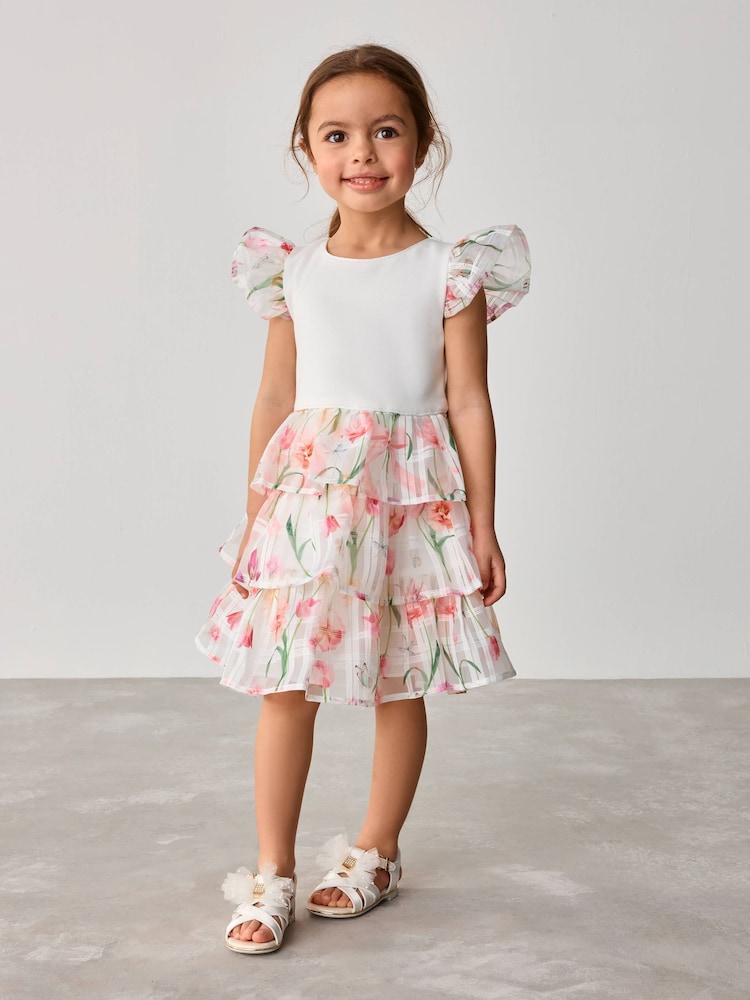 Baker by Ted Baker Multi Burnout Floral Mockable Dress - Image 1 of 16