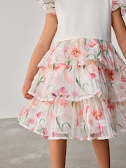 Baker by Ted Baker Multi Burnout Floral Mockable Dress - Image 10 of 16