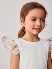 Baker by Ted Baker Multi Burnout Floral Mockable Dress - Image 11 of 16
