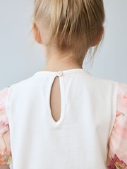 Baker by Ted Baker Pink Corsage Detail Top and Leggings Set - Image 4 of 8
