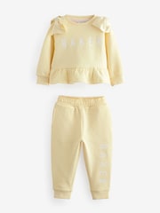 Baker by Ted Baker Satin Bow Sleeve Sweater and Joggers Set 2 Piece - Image 9 of 12