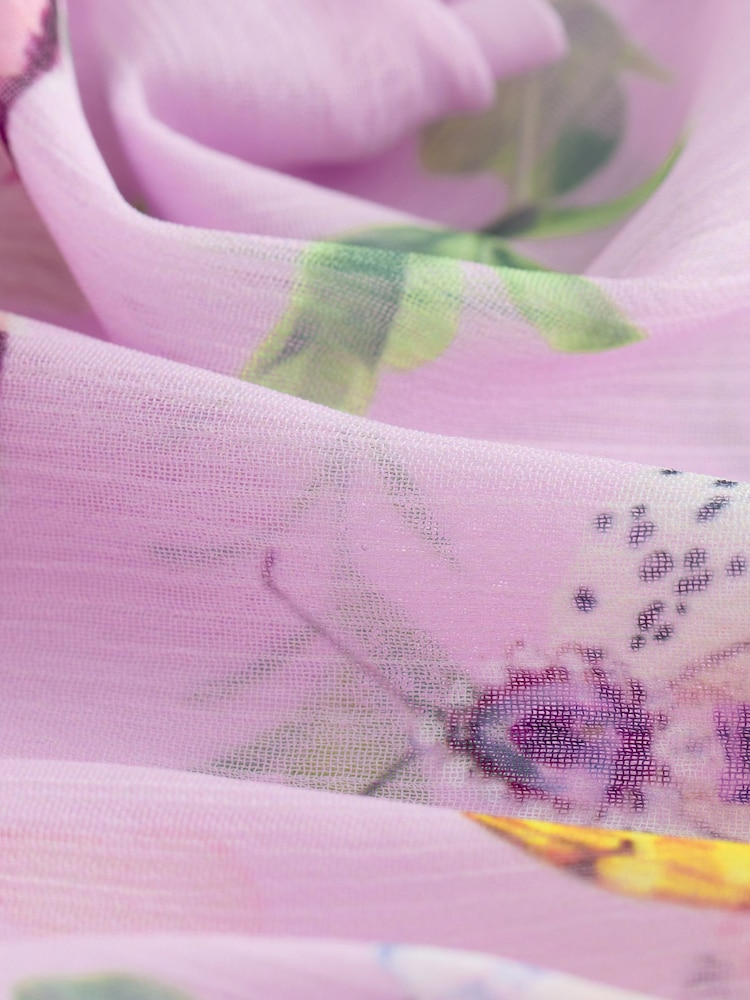 lilas - Jupe de bain Baker by Ted Baker imprimée en mousseline - Image 3 of 5