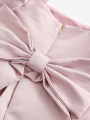 Baker by Ted Baker Pink Satin Bow Back Occasion Dress - Image 11 of 11