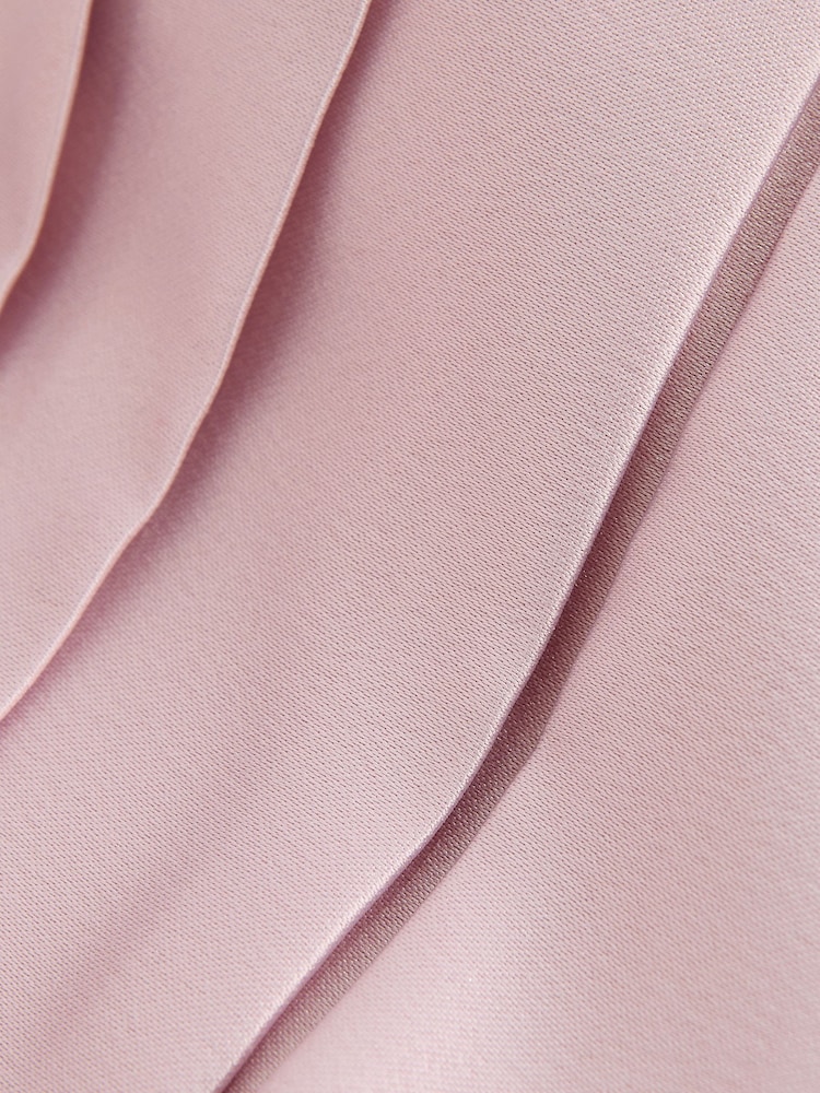 strapless open back dress Pinkblush Pink V-Neck Long Sleeve Fitted Maternity Maxi Dress Large main image 1