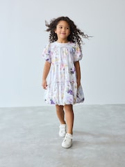 Baker by Ted Baker Multi Sequin Bubble Hem Puff Sleeve Dress - Image 1 of 10