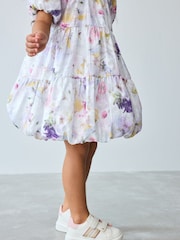 Baker by Ted Baker Multi Sequin Bubble Hem Puff Sleeve Dress - Image 4 of 10