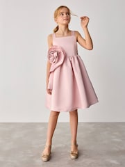 Baker by Ted Baker Satin Corsage Occasion Dress - Image 2 of 11