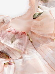 Baker by Ted Baker Floral Burnout Frill Tier Dress - Image 14 of 14
