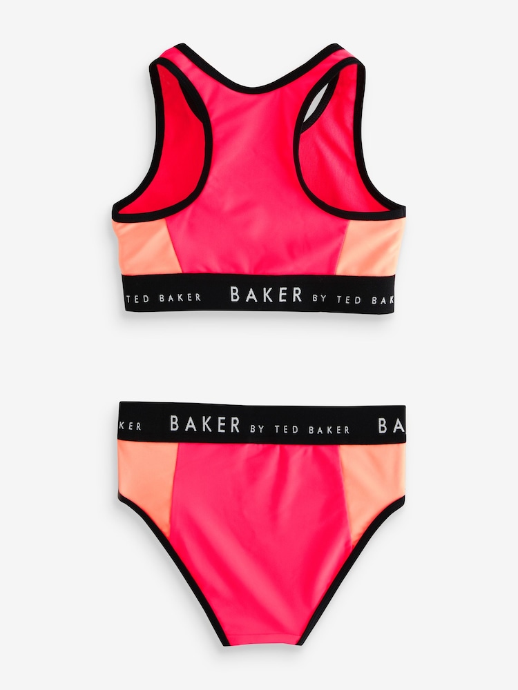 Розовый купальни бикини в стиле колор блок Baker by Ted Baker - Изображение 2 из 4 Розовый купальни бикини в стиле колор блок Baker by Ted Baker - Изображение 2 из 4