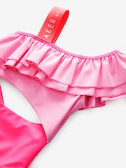 Baker by Ted Baker Pink Frill Swimsuit - Image 3 of 4